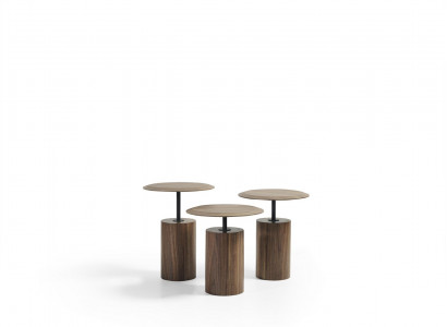 Luxury design coffee tables, side tables, living room wood, 3-piece set